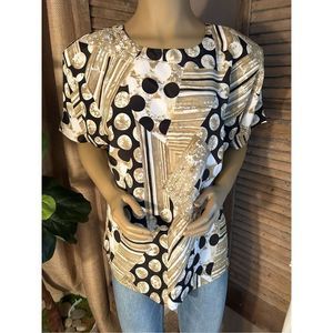 Vintage 80’s Geometric Shape Blouse